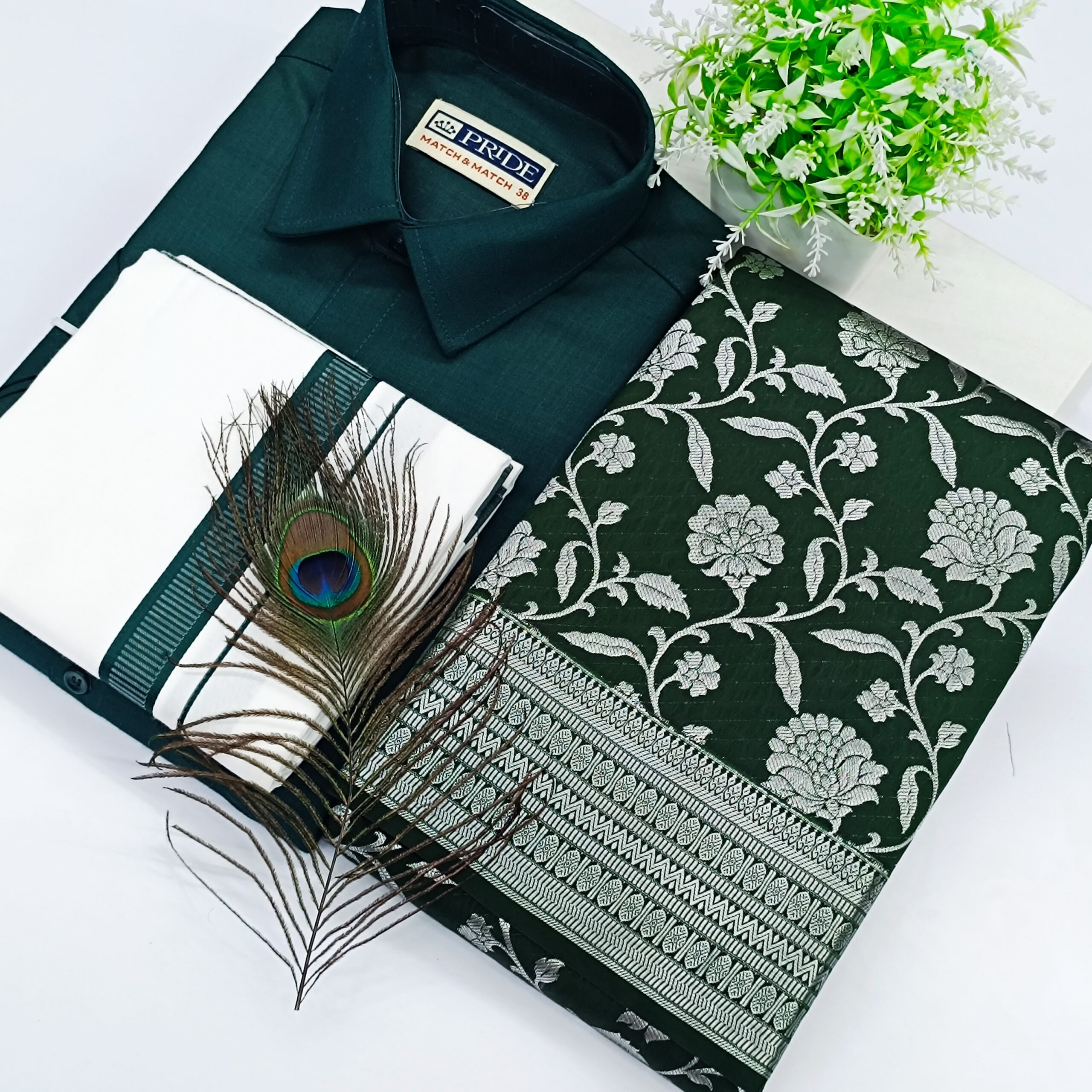 COUPLE COMBO - DHOTI'S AND SAREE