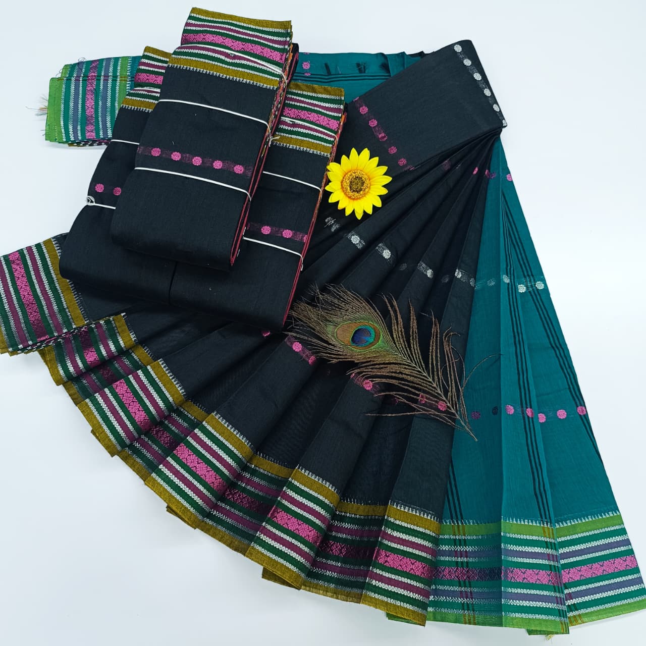 KORVAI BORDER SILK COTTON SAREE